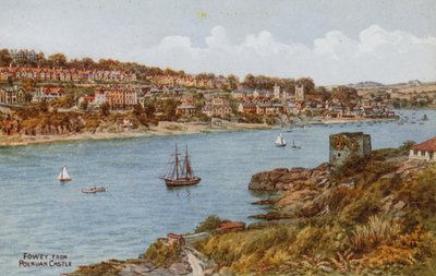 Fowey、ポルアン城から 作： Alfred Robert Quinton